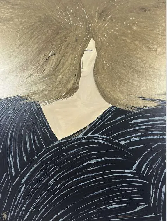 DORÉE Acrylic, Mineral stone textured paste / Canvas, Turik&Art