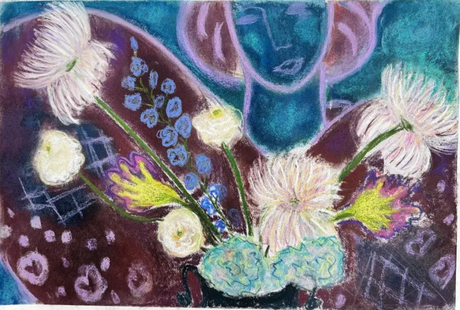 Румынская блуза и цветы, Катерина Коршунова