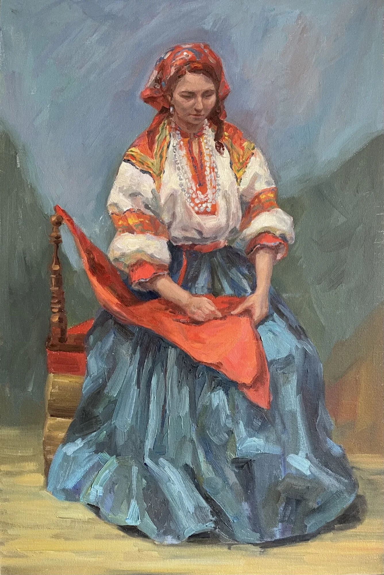 Вышивальщица