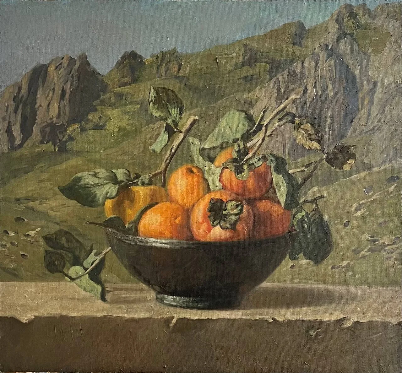 Хурма в миске